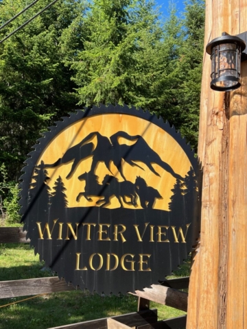 Winter View Lodge Entrance Sign