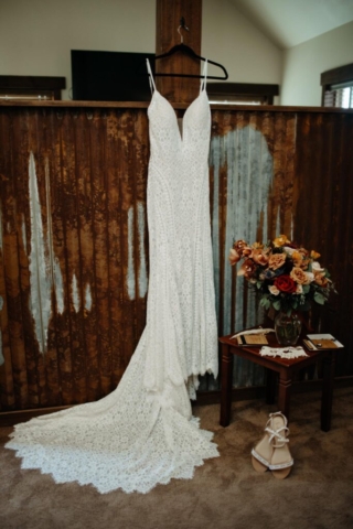 Wedding Dress in Bridal Suite