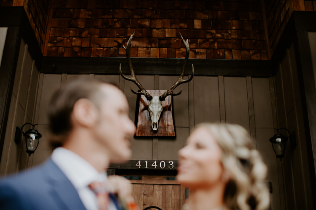 Bride and Groom CloseUp on Steps