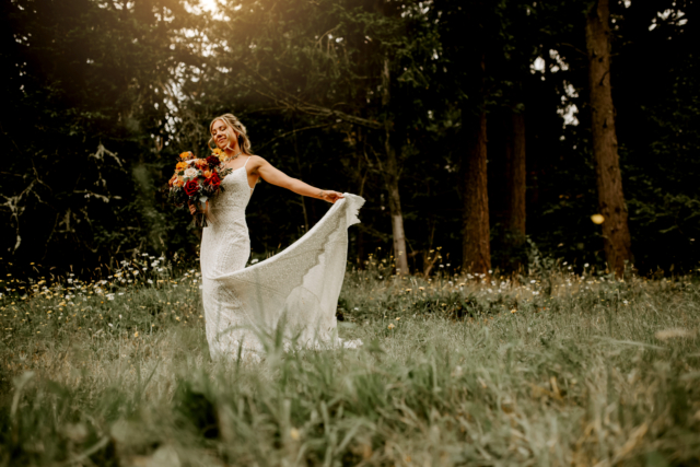 Bride in Woods