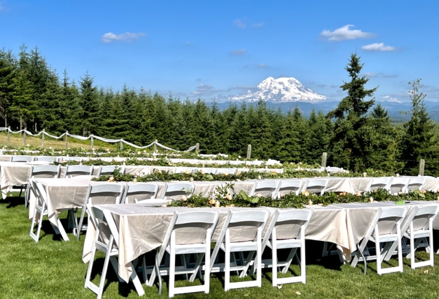 Reception Tables Set Up